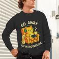 Go Away I'm Introverting Cat Coffee Headphones Unisex Long Sleeve T-Shirt Go Away I'm Introverting Cat Coffee Headphones Unisex Long Sleeve T-Shirt