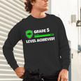 Grade 5 Level Achieved Video Gamer 5th Grade Graduation Unisex Long Sleeve T-Shirt