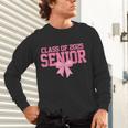 Graduate 2025 Class Of 2025 Senior Coquette Bow Graduation Unisex Long Sleeve T-Shirt