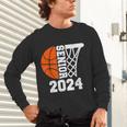 Graduate Senior Class Of 2024 Basketball Player Graduation Unisex Long Sleeve T-Shirt