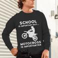Graduation Shirt For Dirtbike Motocross Riders Unisex Long Sleeve T-Shirt