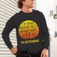 I'm Outstanding Retro Introvert Mountain Trip Lover Unisex Long Sleeve T-Shirt
