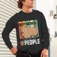Introvert Capybara Rodent Animal Lover Antisocial Retro Unisex Long Sleeve T-Shirt