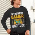 Introvert Gamer Video Games Anti Social Team Player Unisex Long Sleeve T-Shirt