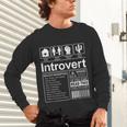 Introvert Label Antisocial Loner Socially Awkward Unisex Long Sleeve T-Shirt Introvert Label Antisocial Loner Socially Awkward Unisex Long Sleeve T-Shirt