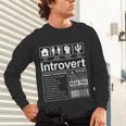 Introvert Label Antisocial Loner Socially Awkward Unisex Long Sleeve T-Shirt Introvert Label Antisocial Loner Socially Awkward Unisex Long Sleeve T-Shirt