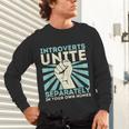 Introverts Unite Separately Introverted Antisocial Unisex Long Sleeve T-Shirt