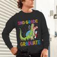 Kids 2nd Grade Graduate Dinosaur Trex 2nd Grade Graduation Unisex Long Sleeve T-Shirt