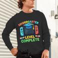 Kindergarten Level Complete Graduation Class 2025 Gamer Boys Unisex Long Sleeve T-Shirt