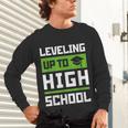 Leveling Up To High School Tee Shirt Gaming Graduation Unisex Long Sleeve T-Shirt