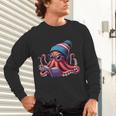 Octopus Reading Book Kraken Book Lover Unisex Long Sleeve T-Shirt