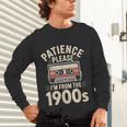 Patience Please I'm From The 1900s Cassette Unisex Long Sleeve T-Shirt Patience Please I'm From The 1900s Cassette Unisex Long Sleeve T-Shirt