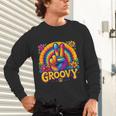 Peace Sign Groovy Vibes Costume Nostalgia Tie Dye Fashion Unisex Long Sleeve T-Shirt
