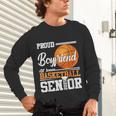 Proud Boyfriend Of A 2025 Senior Graduation Basketball Unisex Long Sleeve T-Shirt