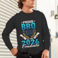 Proud Brother Of Two 2024 Graduates Twin Family Graduation Unisex Long Sleeve T-Shirt