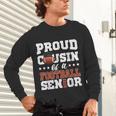 Proud Cousin Of a Football Senior 2026 Graduation Gifts Unisex Long Sleeve T-Shirt