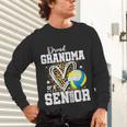 Proud Grandma Of A 2026 Senior Volleyball Graduation Leopard Unisex Long Sleeve T-Shirt