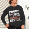 Proud Grandma Of a Football Senior 2026 Graduation Unisex Long Sleeve T-Shirt