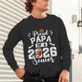 Proud Papa Of A 2026 Senior Football Graduation Dad Unisex Long Sleeve T-Shirt