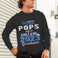 Proud Pops Of 2023 College Graduate Family 23 Graduation Unisex Long Sleeve T-Shirt