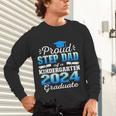 Proud Step Dad Of Kindergarten Graduate 2024 Graduation Step Unisex Long Sleeve T-Shirt