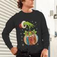 Retro Christmas Ornament Book Christmas Teacher Librarian Unisex Long Sleeve T-Shirt