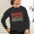 Sarcastic Anti Social Introvert Socialize Unisex Long Sleeve T-Shirt