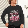 Senior 2026 Class Of 26 Coquette Pink Bow Graduation Cousin Unisex Long Sleeve T-Shirt