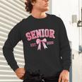 Senior 2026 Coquette Pink Bow Class Of 2026 Graduation Girls Unisex Long Sleeve T-Shirt