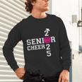 Senior Cheerleader Cheer Class Of 2025 Graduation Graduate Unisex Long Sleeve T-Shirt