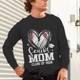 Senior Mom Class Of 2026 Baseball Graduation Heart Unisex Long Sleeve T-Shirt