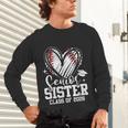 Senior Sister Class Of 2026 Baseball Graduation Heart Unisex Long Sleeve T-Shirt