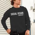 Social Vegan i Avoid Meet Introvert Sarcasm Gift Unisex Long Sleeve T-Shirt Social Vegan i Avoid Meet Introvert Sarcasm Gift Unisex Long Sleeve T-Shirt