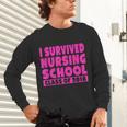 I Survived Nursing School Class Of 2018 Graduation Shirt Unisex Long Sleeve T-Shirt