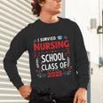 I Survived Nursing School Class Of 2025 Nurse Graduation Unisex Long Sleeve T-Shirt