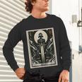 Tarot Cards Guide Book Esoteric Mysticism Clothing Tarot Card Justice Unisex Long Sleeve T-Shirt Tarot Cards Guide Book Esoteric Mysticism Clothing Tarot Card Justice Unisex Long Sleeve T-Shirt