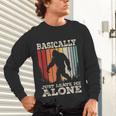 Vintage Basically Just Leave Me Alone Bigfoot Introverts Unisex Long Sleeve T-Shirt Vintage Basically Just Leave Me Alone Bigfoot Introverts Unisex Long Sleeve T-Shirt