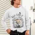Back Off – Sheep Baa Crow Caw Pun For Introverts Unisex Long Sleeve T-Shirt