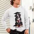 Bernese Mountain Dog Graduation Cap Graduate Training School For Men Women Girls Kids Unisex Long Sleeve T-Shirt