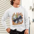 Buffering Glitched CD On Fire 2000s Nostalgia Unisex Long Sleeve T-Shirt