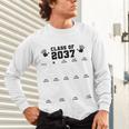 Class Of 2037 Handprint Grow With Me Pre-k Graduation Unisex Long Sleeve T-Shirt