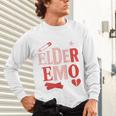 Elder Emo Retro Punk Typography Nostalgia Unisex Long Sleeve T-Shirt