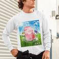 Frutiger Aero Aesthetic Tech Kawaii Strawberry Milk Fishes Raglan Baseball Tee Unisex Long Sleeve T-Shirt Frutiger Aero Aesthetic Tech Kawaii Strawberry Milk Fishes Raglan Baseball Tee Unisex Long Sleeve T-Shirt