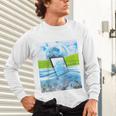Frutiger Aero Aesthetic Tech Water Fishes Monitor Screen Raglan Baseball Tee Unisex Long Sleeve T-Shirt Frutiger Aero Aesthetic Tech Water Fishes Monitor Screen Raglan Baseball Tee Unisex Long Sleeve T-Shirt