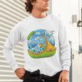 Frutiger Aero Y2K Fashion Trends Statement Piece Tech Orange Premium Unisex Long Sleeve T-Shirt