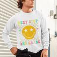 Groovy Next Stop 2nd Grade 1st Grade Graduation 2025 Premium Unisex Long Sleeve T-Shirt