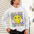 Groovy Next Stop 2nd Grade 1st Grade Graduation 2025 Unisex Long Sleeve T-Shirt