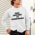 I Make Jokes When Im Uncomfortable Sarcastic Introvert Raglan Baseball Tee Unisex Long Sleeve T-Shirt