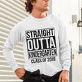 Kids Straight Outta Kindergarten Class Of 2019 Graduation Unisex Long Sleeve T-Shirt