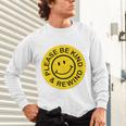 Be Kind Rewind Shirt Retro Nostalgia Sticker 80s 90s Tee Premium Tri-Blend Unisex Long Sleeve T-Shirt